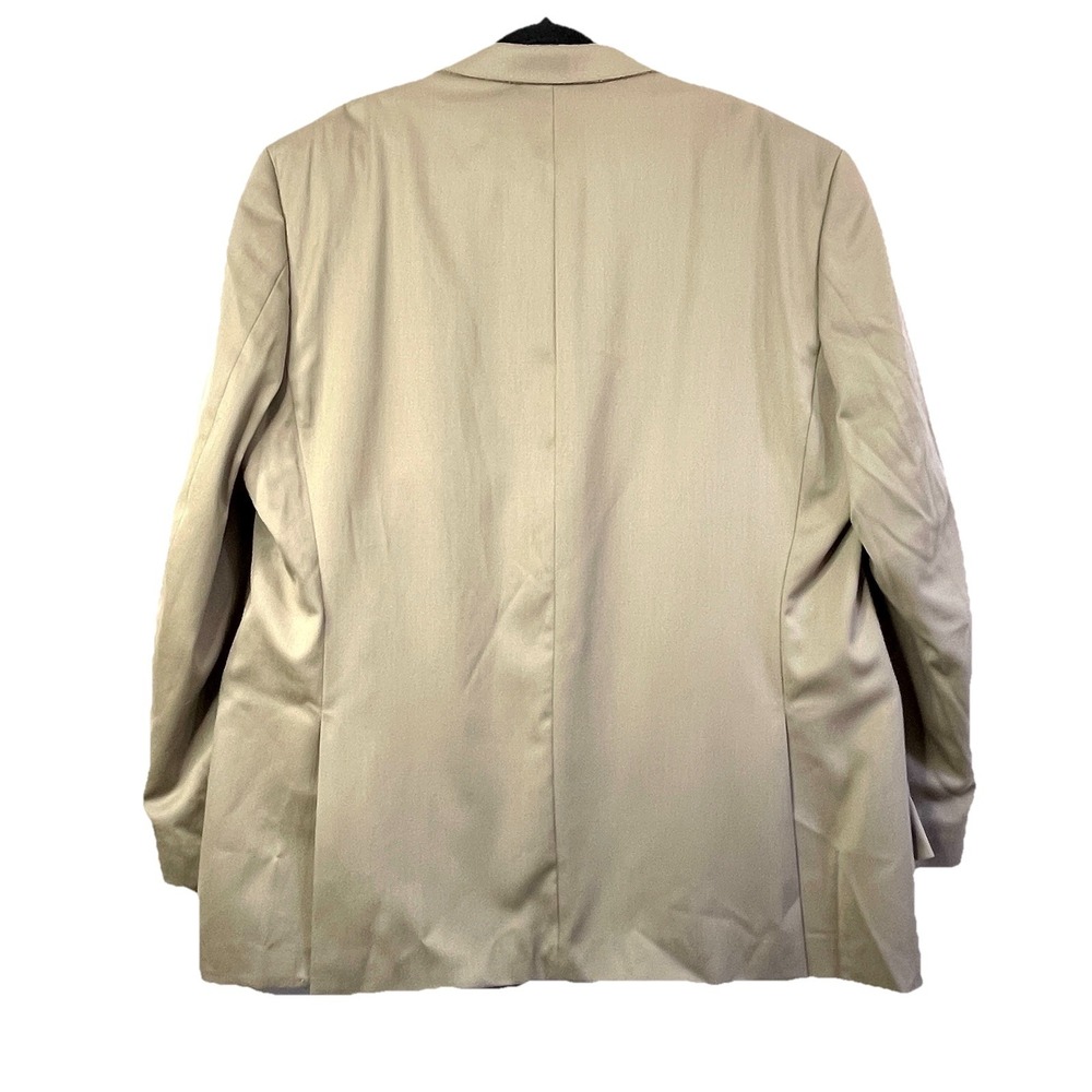 Calvin Klein Men's Khaki Blazer Sports Coat 50L Light Academia Preppy Classic - Picture 9 of 10